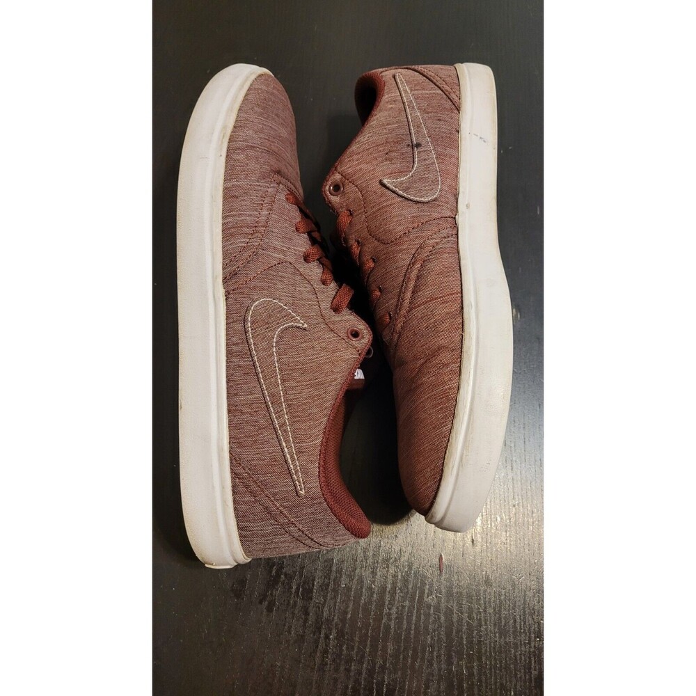 Size 12 - Nike Check Solar SB Canvas Premium Dark Team Red - Picture 5 of 10